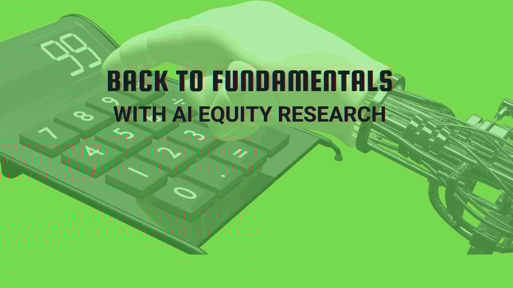 Help your investors trade like Warren Buffet with AI equity research